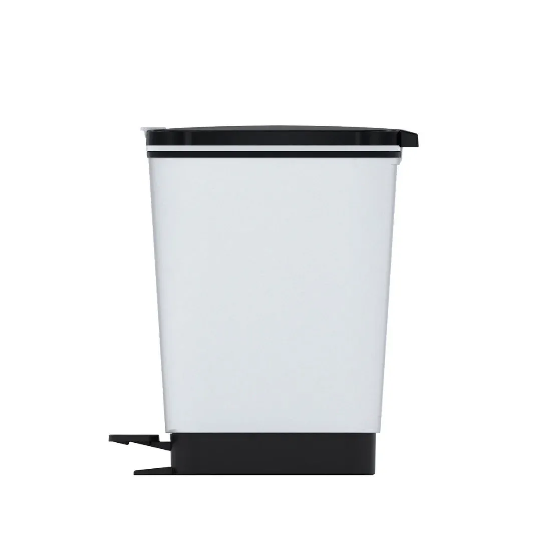 Curver Chic 45L Pedal Bin  - Steel Look
