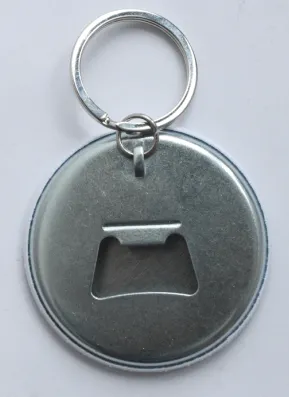 Custom Button Pins Bottle Opener Keychain
