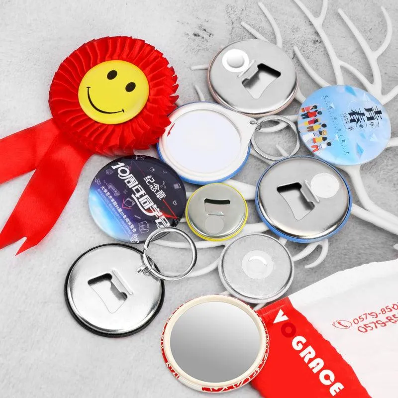 Custom Button Pins Bottle Opener Keychain