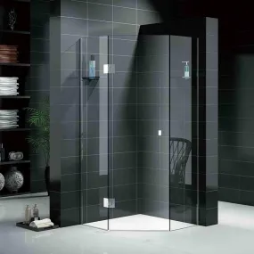 Custom Fully Frameless Shower Screen - “Diamond” - Multiple Sizes