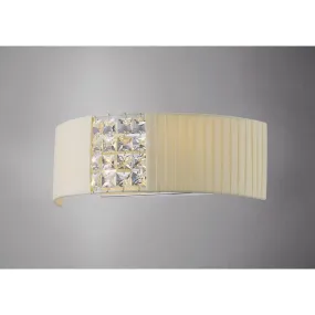 Diyas IL31171/CR Evelyn Wall Lamp Cream /crystal