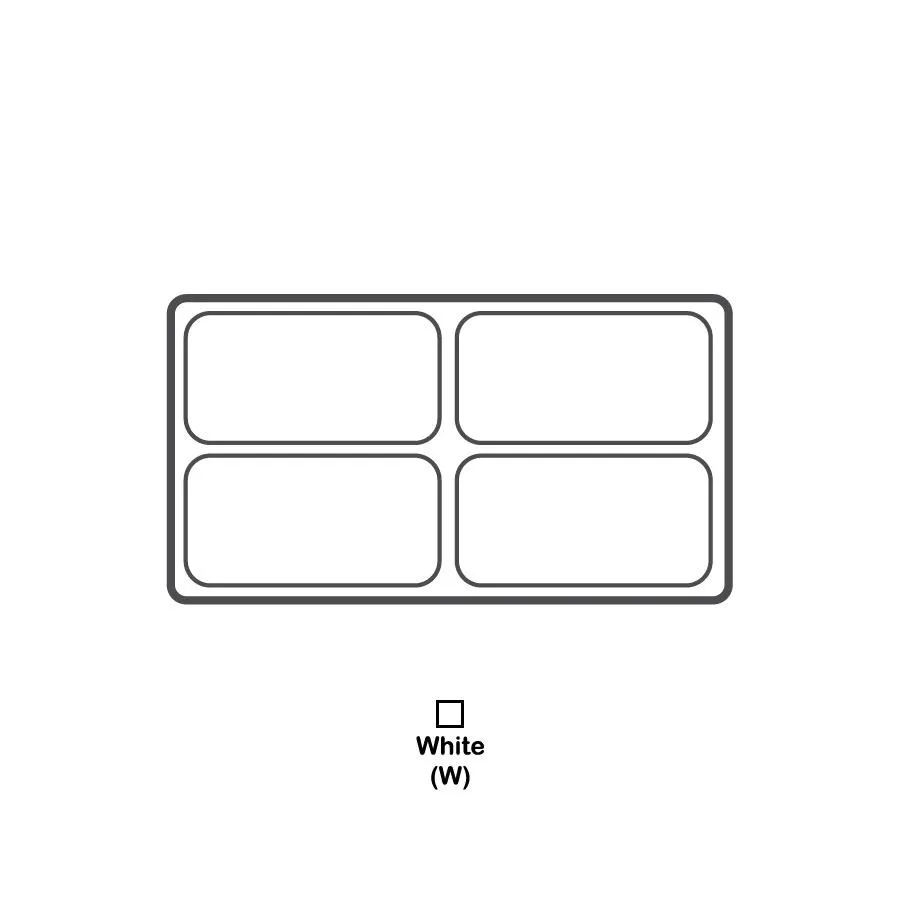 Durable Textured Plastic Tray Inserts - Black or White Plastic with various compartments