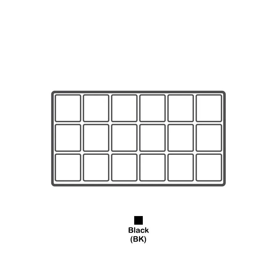 Durable Textured Plastic Tray Inserts - Black or White Plastic with various compartments