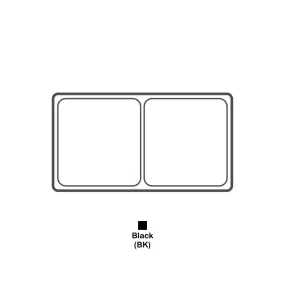 Durable Textured Plastic Tray Inserts - Black or White Plastic with various compartments