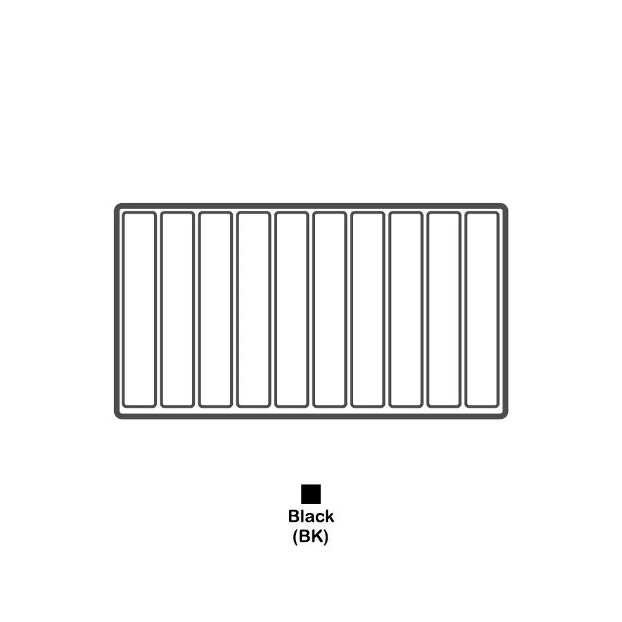 Durable Textured Plastic Tray Inserts - Black or White Plastic with various compartments