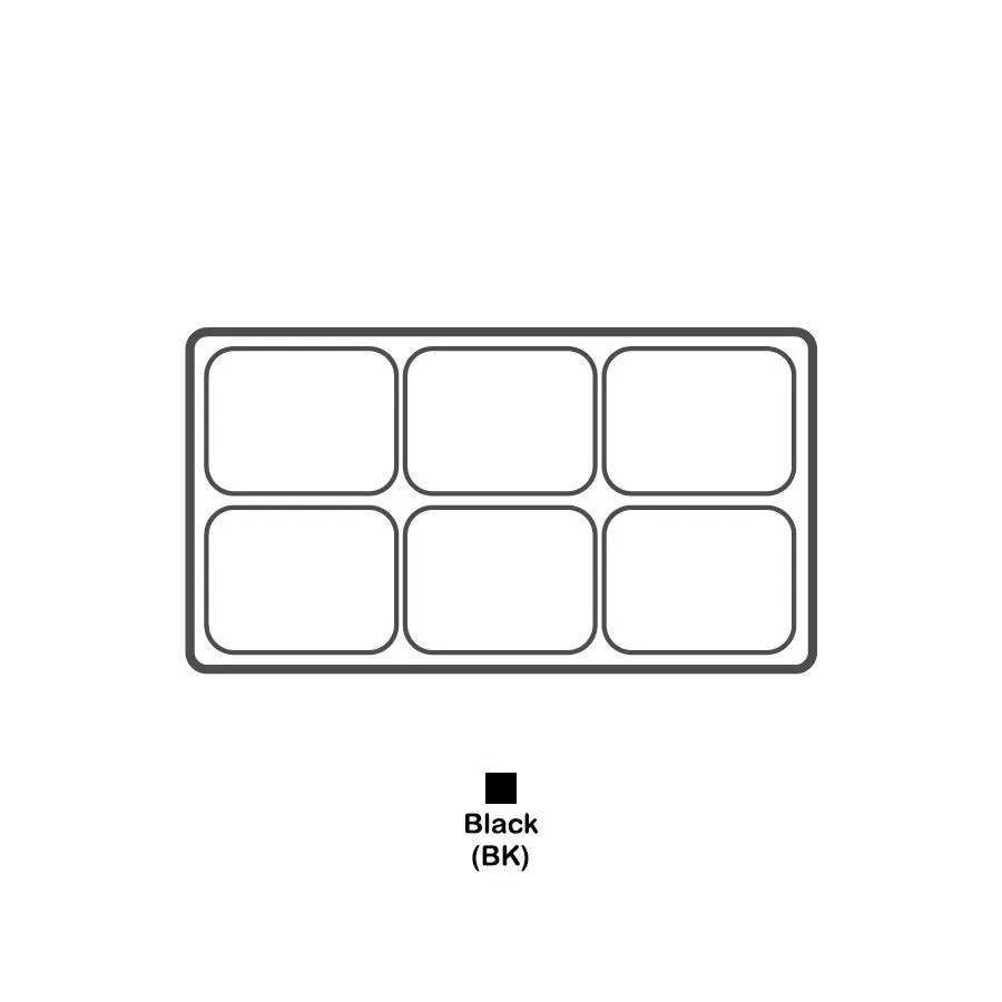 Durable Textured Plastic Tray Inserts - Black or White Plastic with various compartments