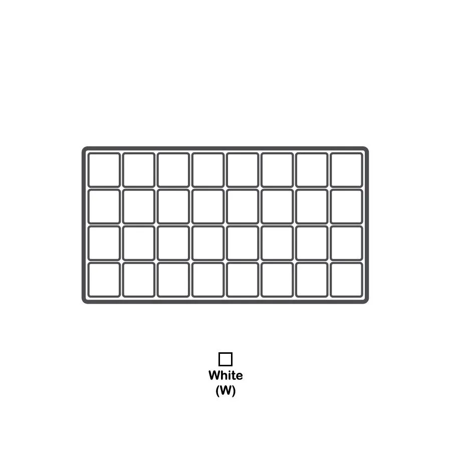 Durable Textured Plastic Tray Inserts - Black or White Plastic with various compartments