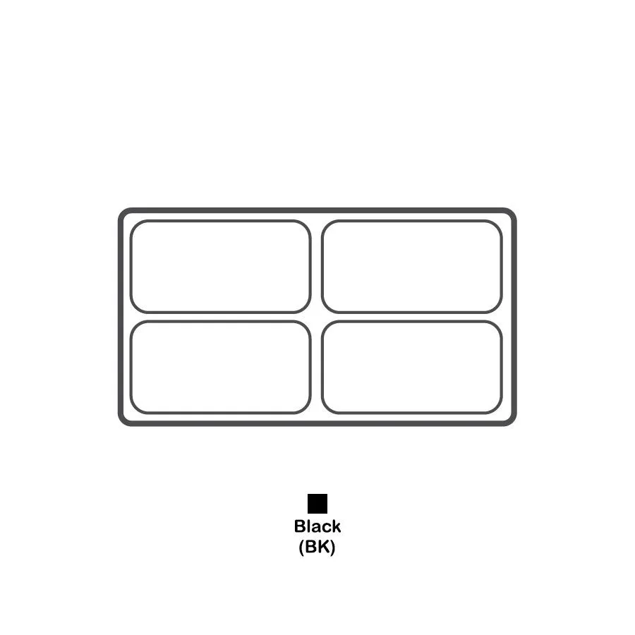 Durable Textured Plastic Tray Inserts - Black or White Plastic with various compartments