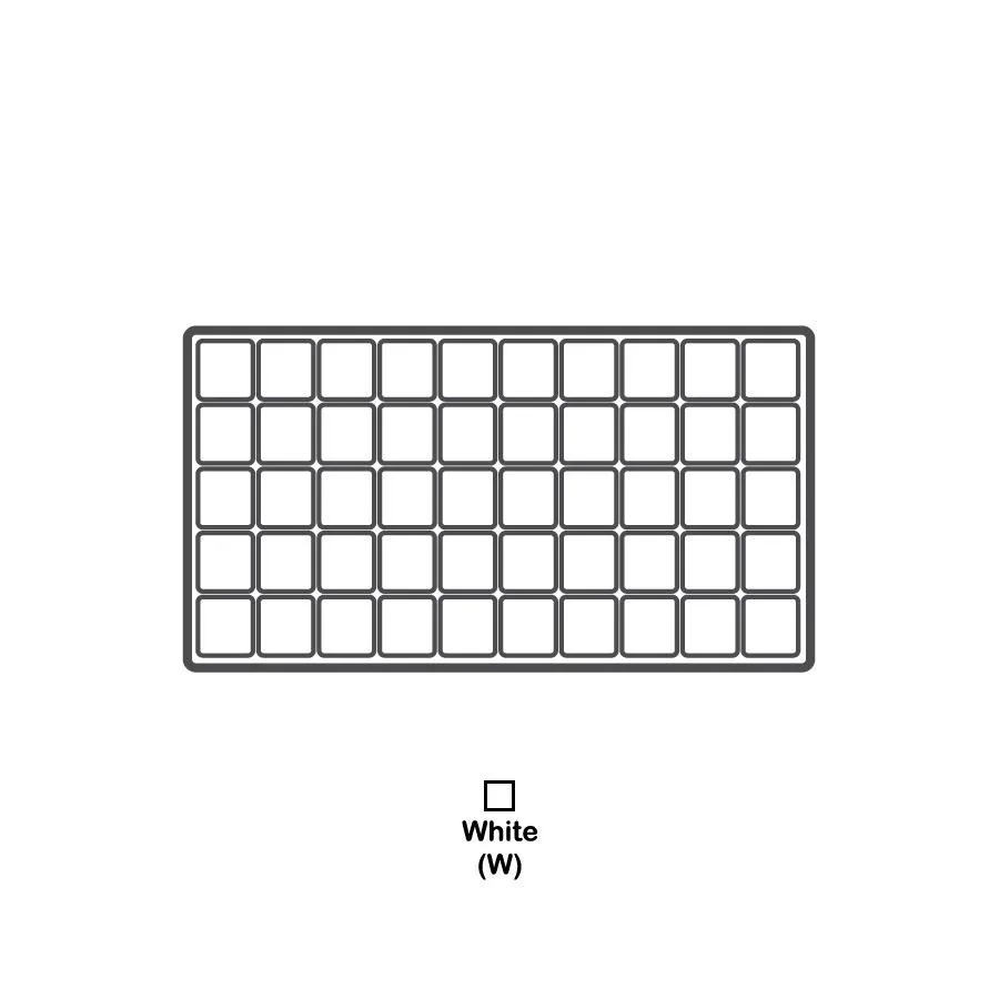 Durable Textured Plastic Tray Inserts - Black or White Plastic with various compartments