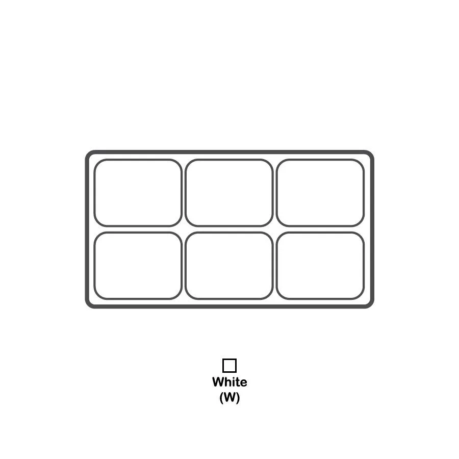 Durable Textured Plastic Tray Inserts - Black or White Plastic with various compartments