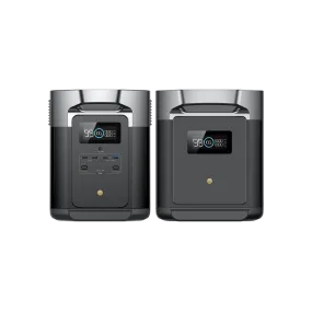 EcoFlow DELTA Max 2000   DELTA Max Smart Extra Battery Bundle - Expand Capacity from 2016Wh to 4032Wh, Solar Generator for Home Backup, Emergency, Outdoor Camping