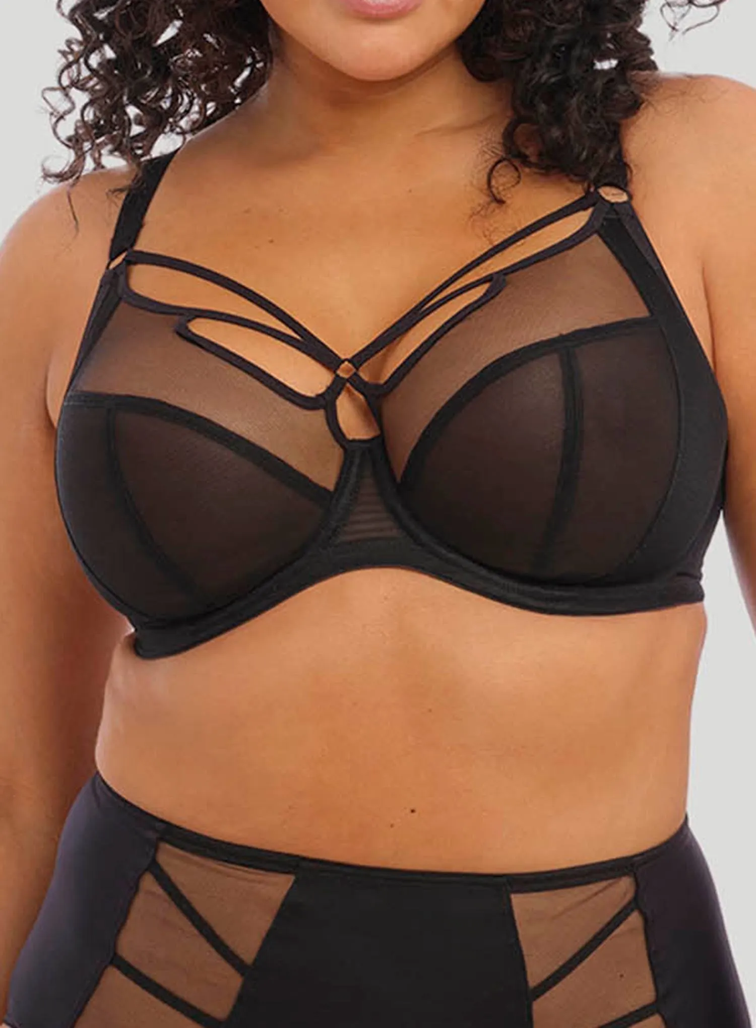 Elomi: Sachi Underwired Plunge Bra Black