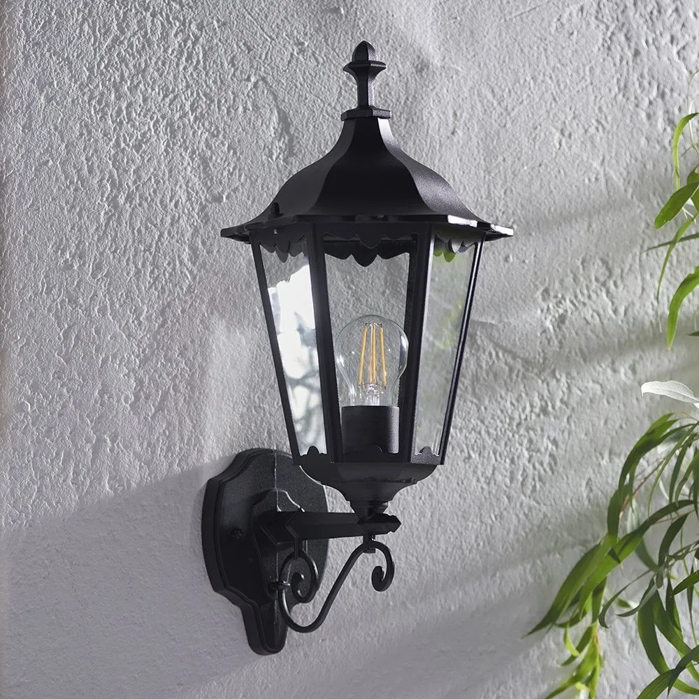 Endon 76546 Burford 1 Light Wall Light Outdoor Matt Black