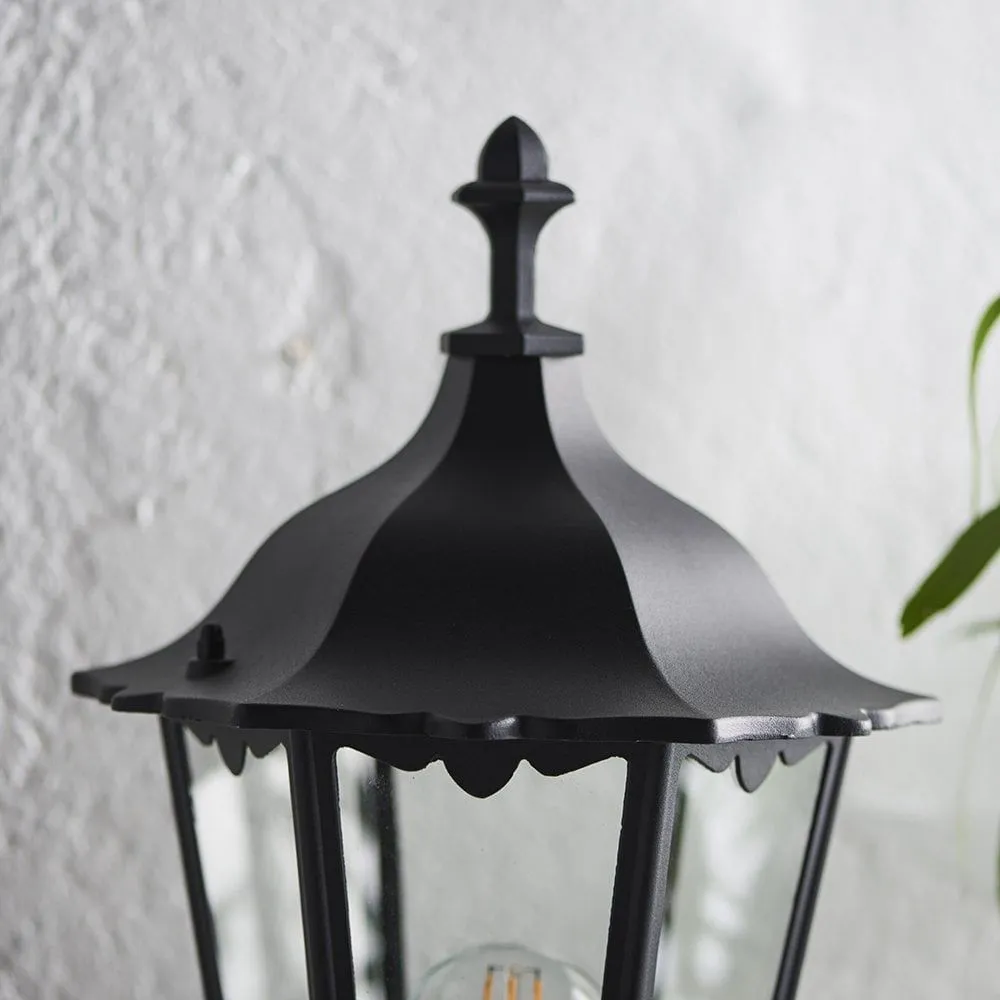 Endon 76546 Burford 1 Light Wall Light Outdoor Matt Black