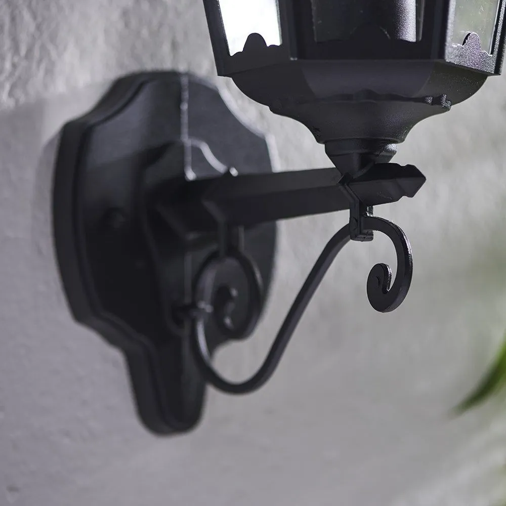 Endon 76546 Burford 1 Light Wall Light Outdoor Matt Black