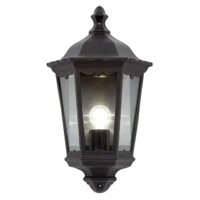 Endon 76547 Burford 1 Light Wall Light Outdoor Matt Black