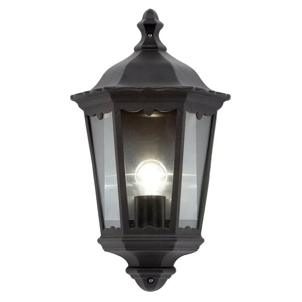 Endon 76547 Burford 1 Light Wall Light Outdoor Matt Black