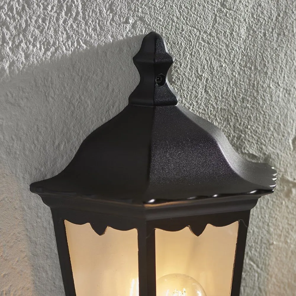 Endon 76547 Burford 1 Light Wall Light Outdoor Matt Black