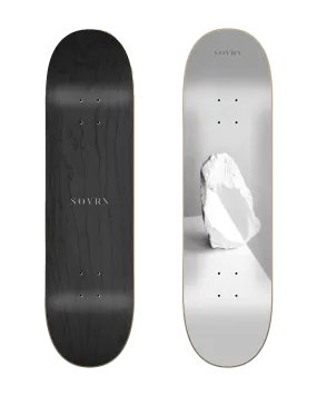 Erratics 8.3" Skateboard Deck in Black & Silver