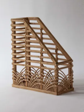 Evie bamboo & rattan desk file