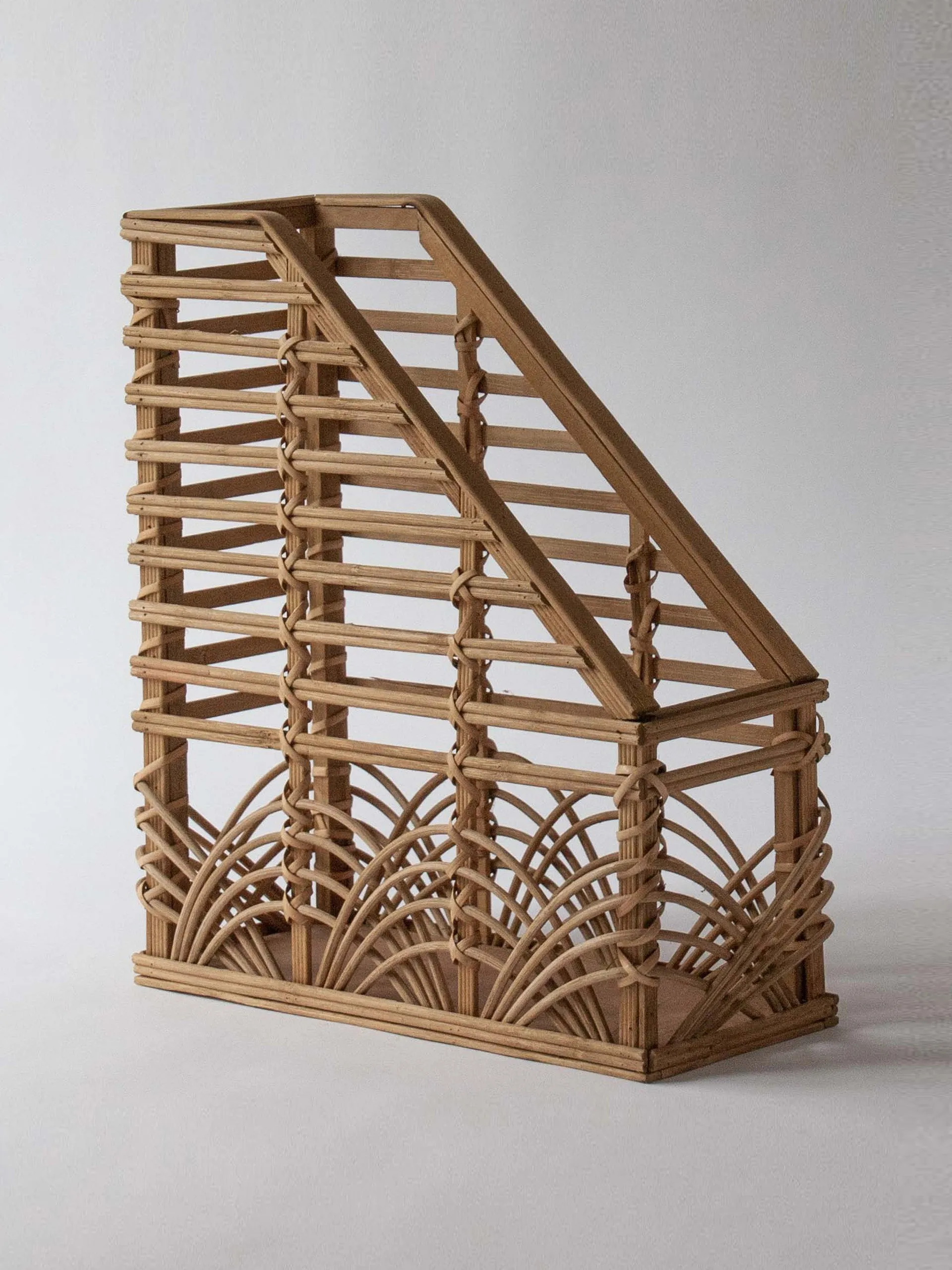 Evie bamboo & rattan desk file