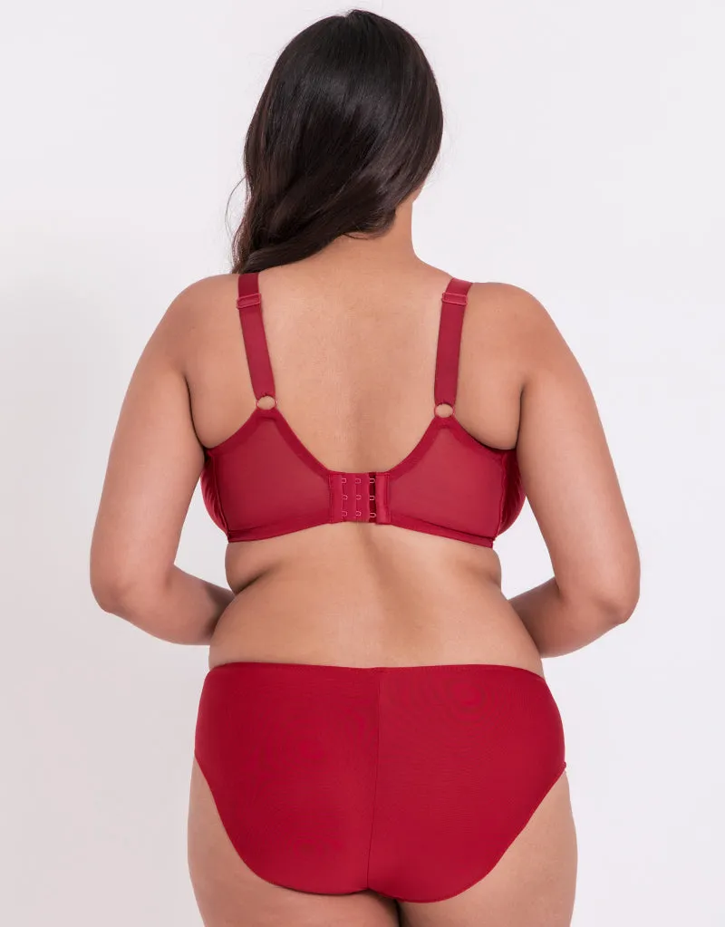 Flirtelle Emilie Full Cup Side Support Bra Red