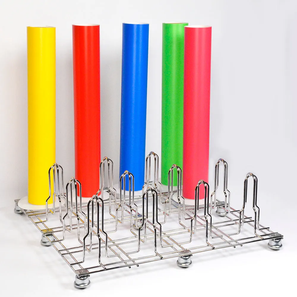 Floor Roll About Rack - Holds 16 Rolls