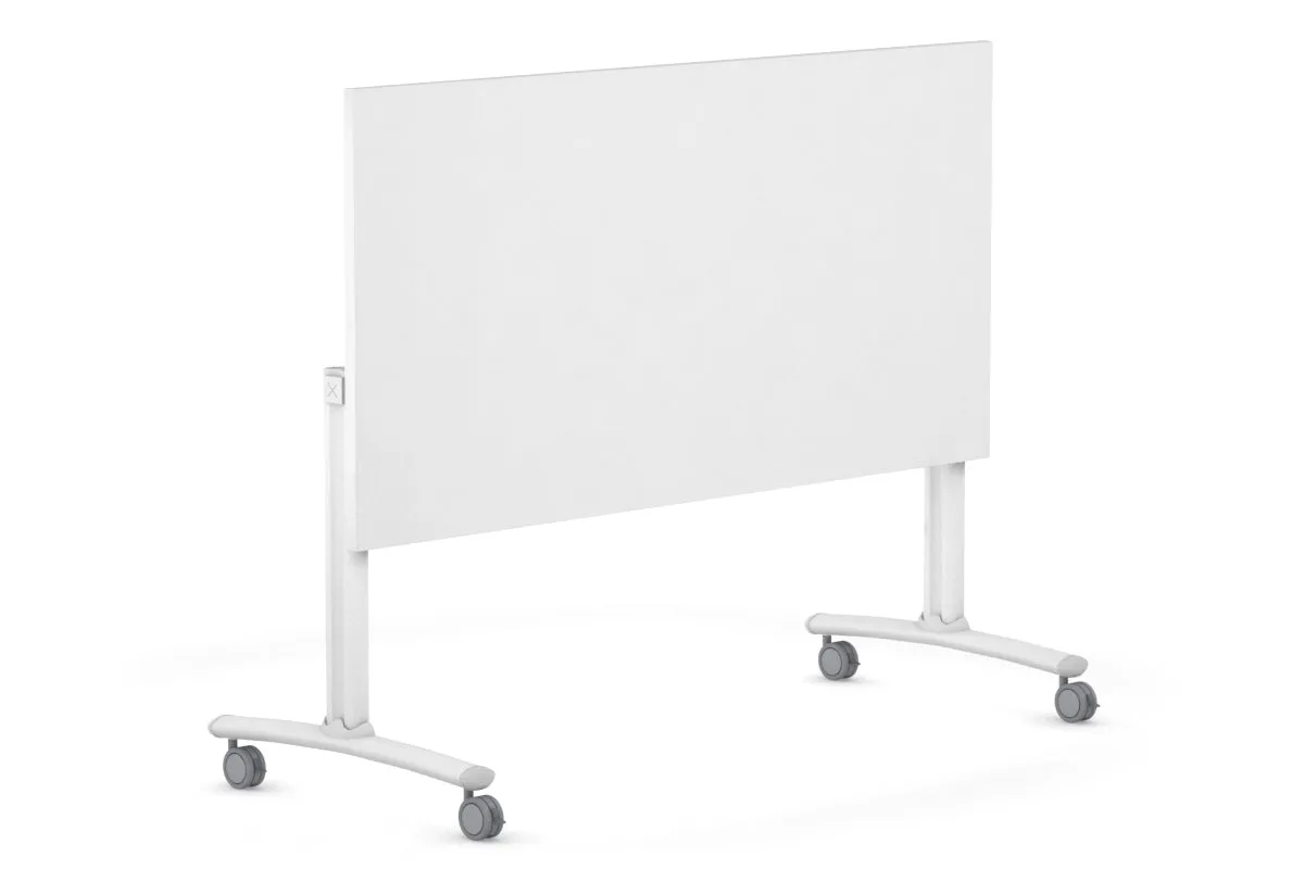 Folding / Flip Top Mobile Meeting Room Table with Wheel Legs Domino [1200L x 700W]