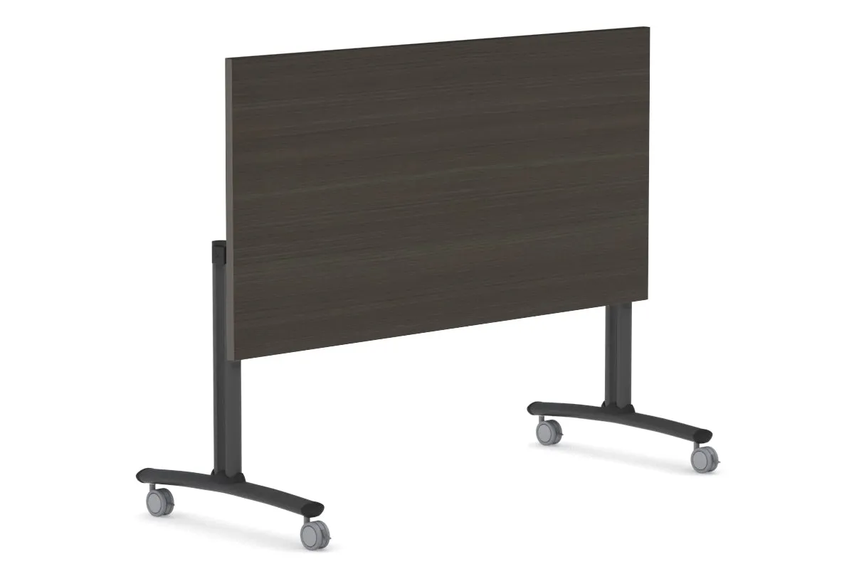 Folding / Flip Top Mobile Meeting Room Table with Wheel Legs Domino [1200L x 700W]