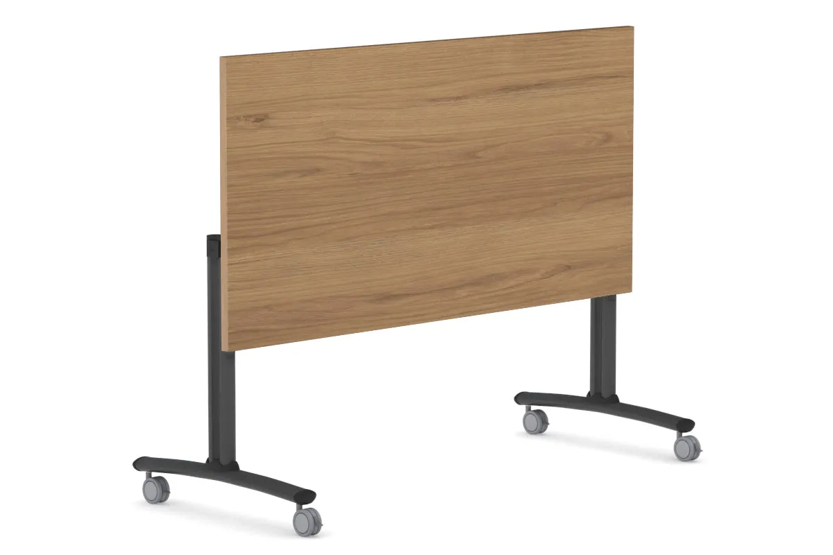 Folding / Flip Top Mobile Meeting Room Table with Wheel Legs Domino [1200L x 700W]