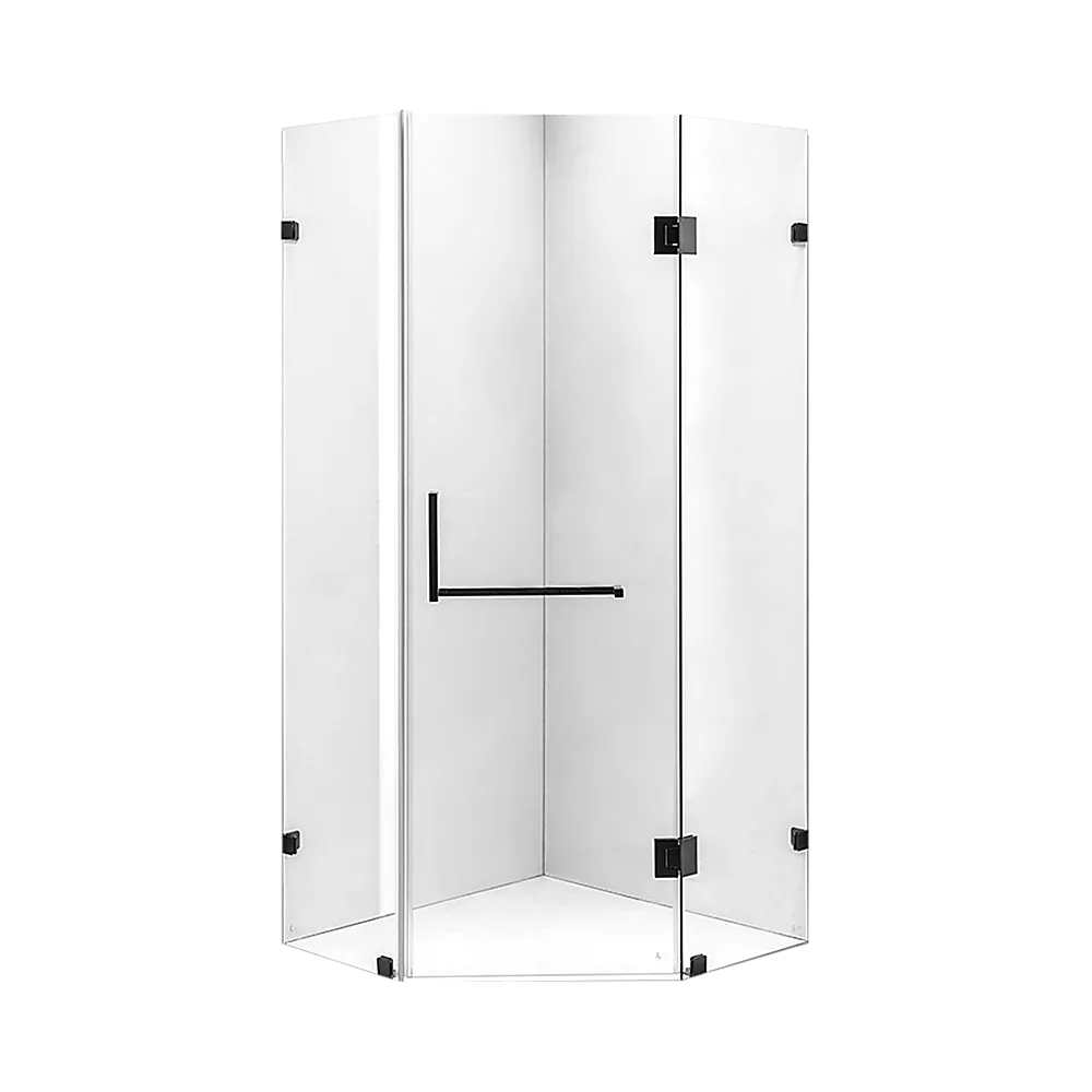 Frameless 10mm Glass Shower Screen 900x900mm, Hygienic