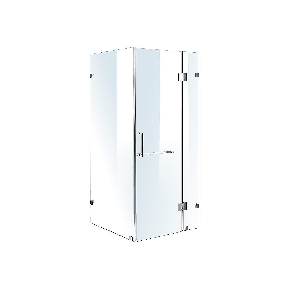 Frameless 10mm Glass Shower Screen, Easy Clean, Chrome