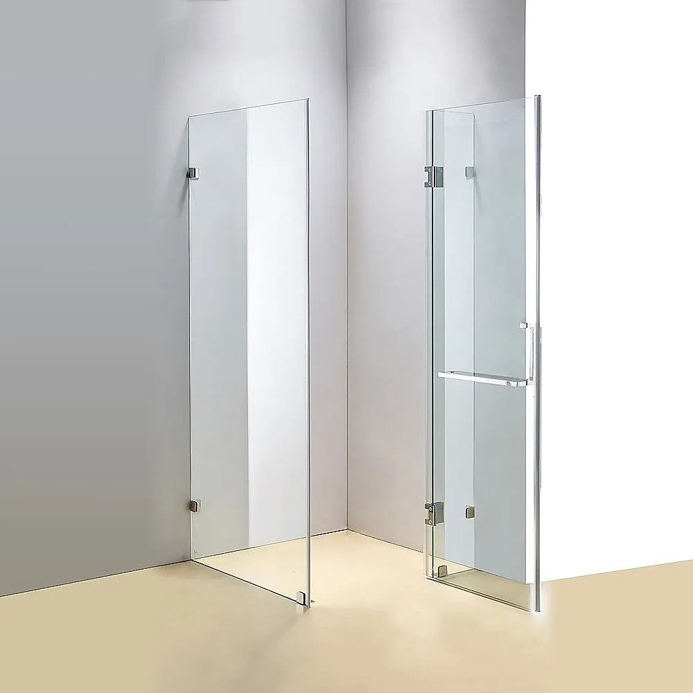 Frameless 10mm Glass Shower Screen, Easy Clean, Chrome