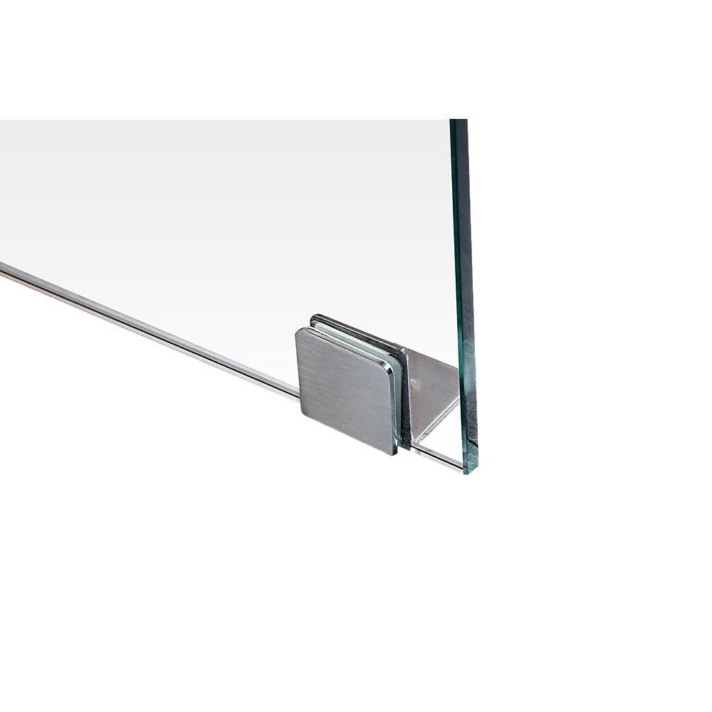 Frameless 10mm Safety Glass Shower Screen, 100x90cm by Della Francesca
