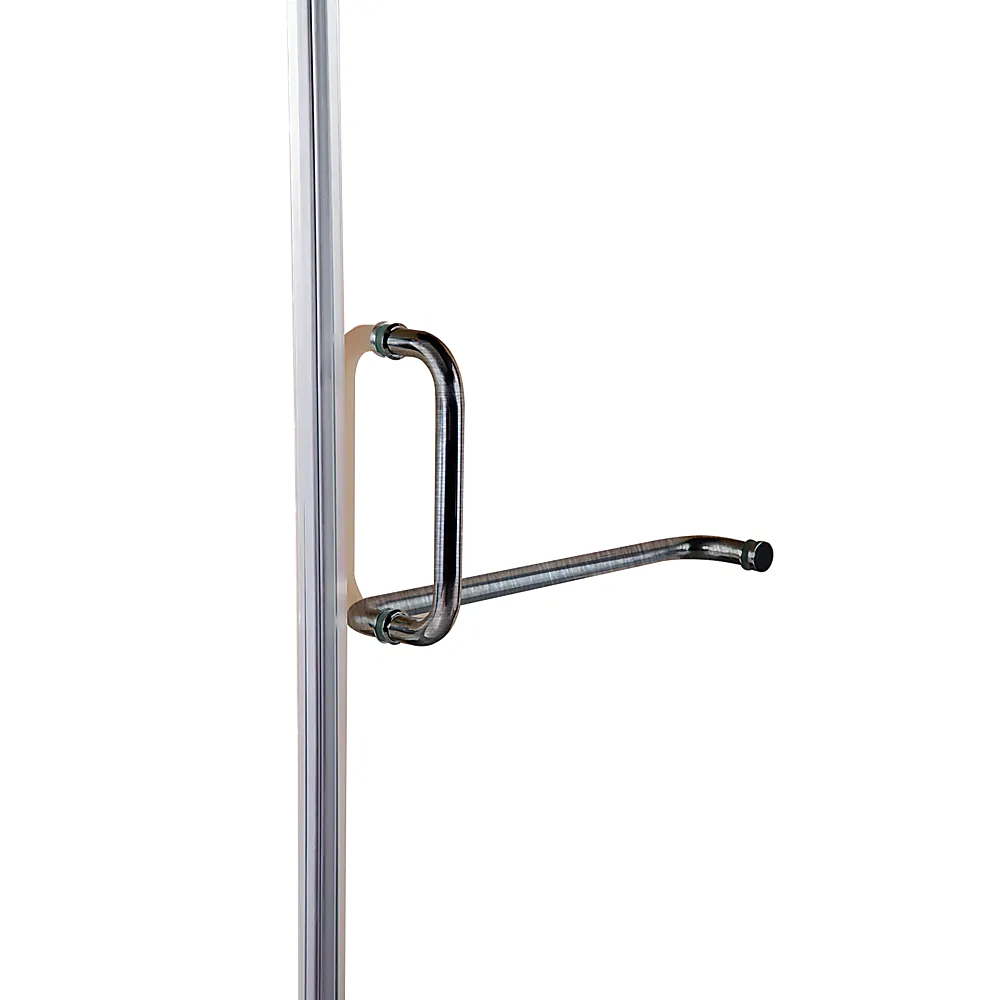 Frameless 10mm Safety Glass Shower Screen, 100x90cm by Della Francesca