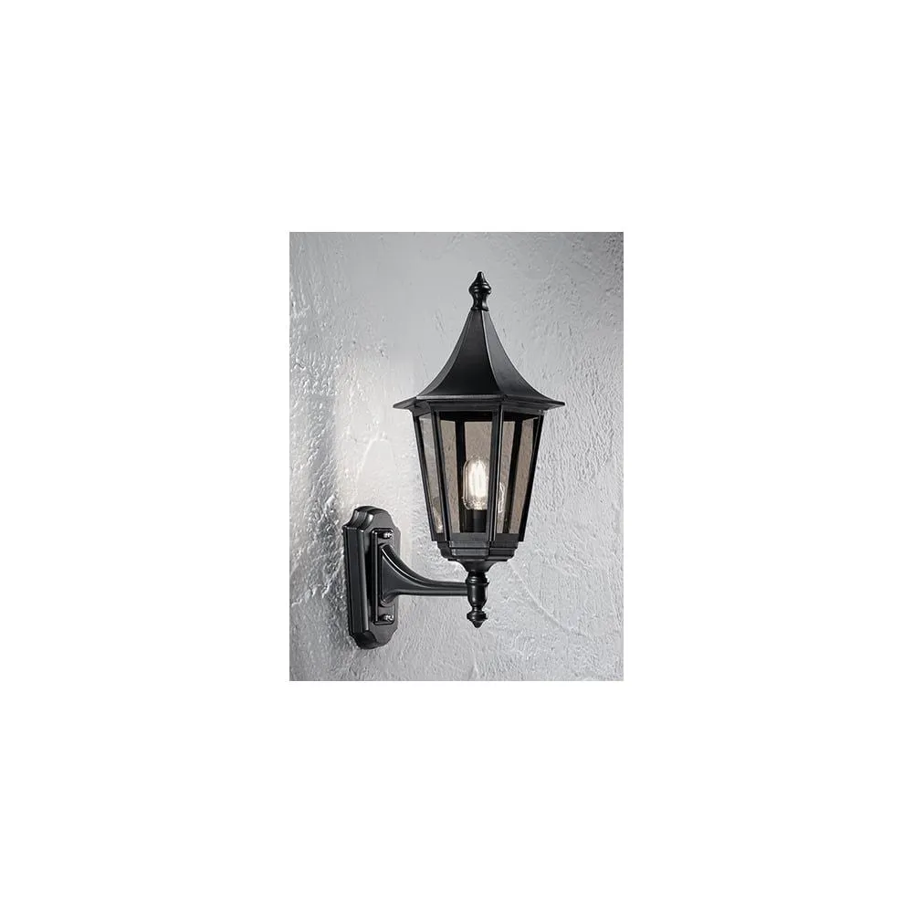 Franklite L1605-1 Outside 1 Light Wall Bracket Black