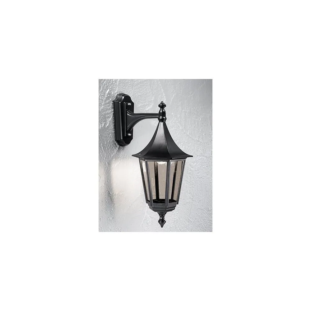 Franklite L1606-1 Outside 1 Light Wall Bracket Black