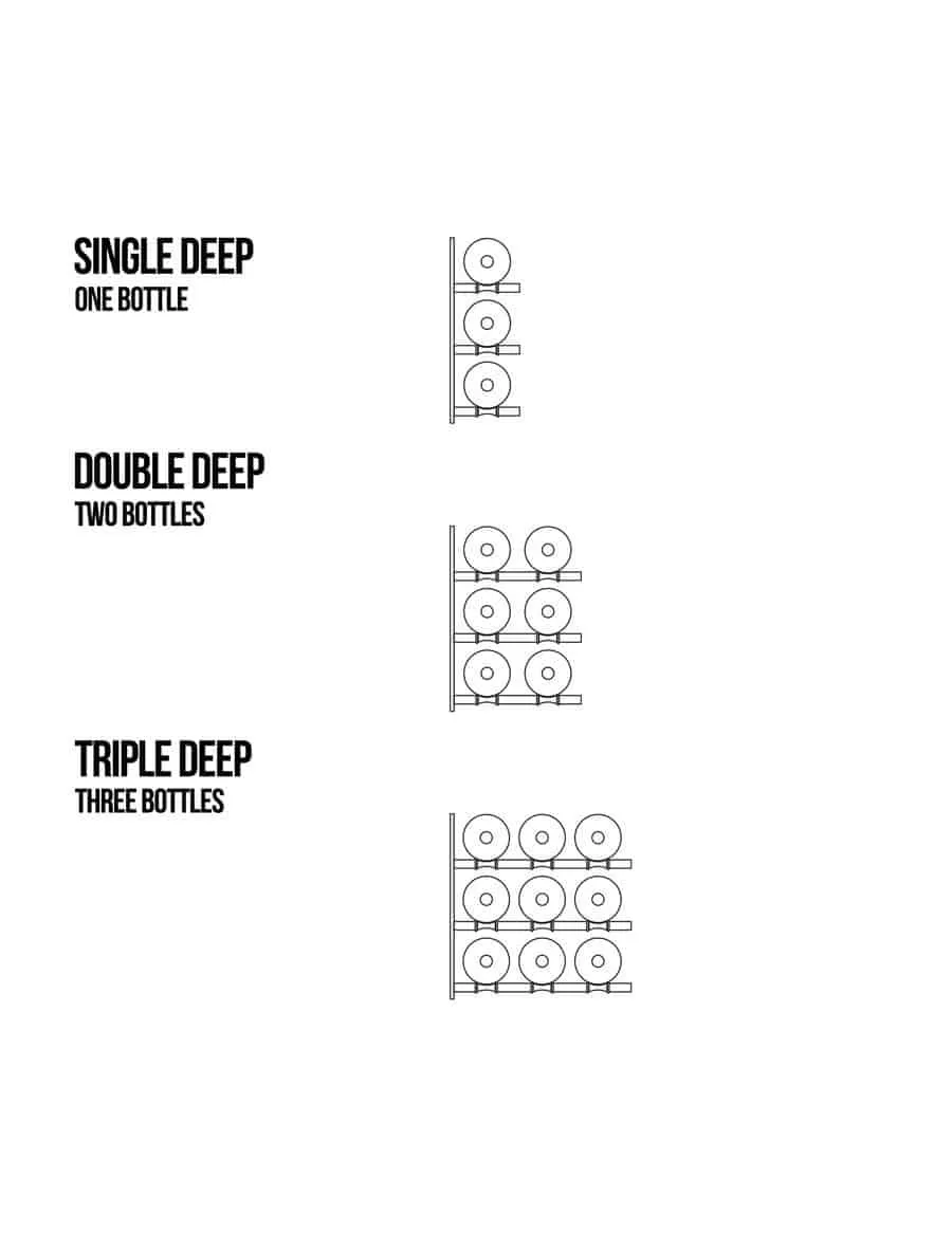 Fusion Wine Wall (Cork Forward) - Alumasteel (4 Foot)