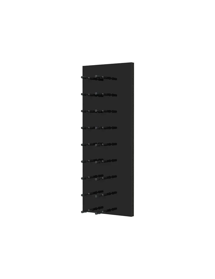 Fusion Wine Wall HZ Black Panel - 3FT Label-Out Wall Mounted Wine Rack (9-27 Bottles)