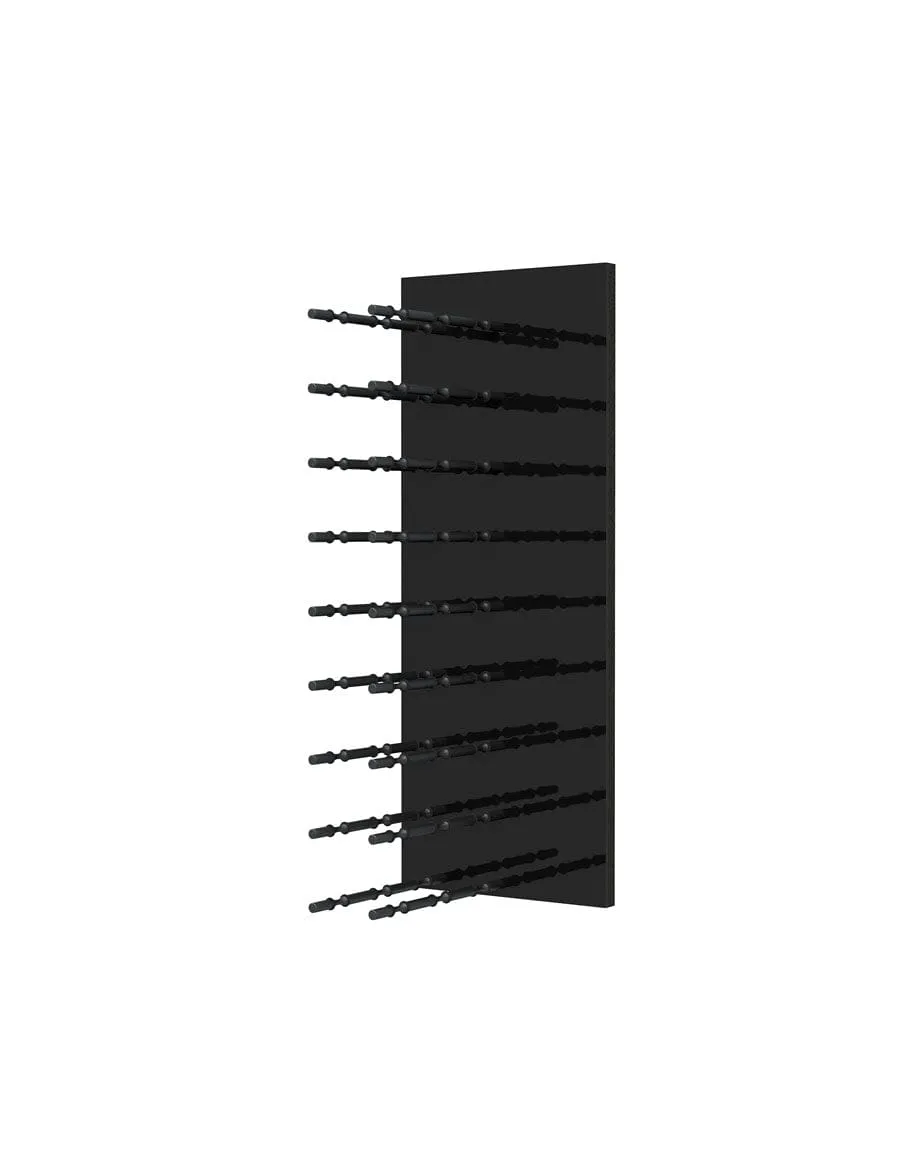 Fusion Wine Wall HZ Black Panel - 3FT Label-Out Wall Mounted Wine Rack (9-27 Bottles)
