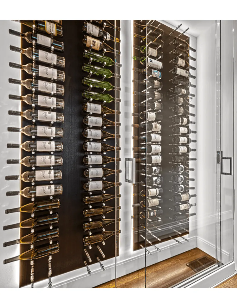 Fusion Wine Wall (Label Forward) - Dark Stain (3 Foot)