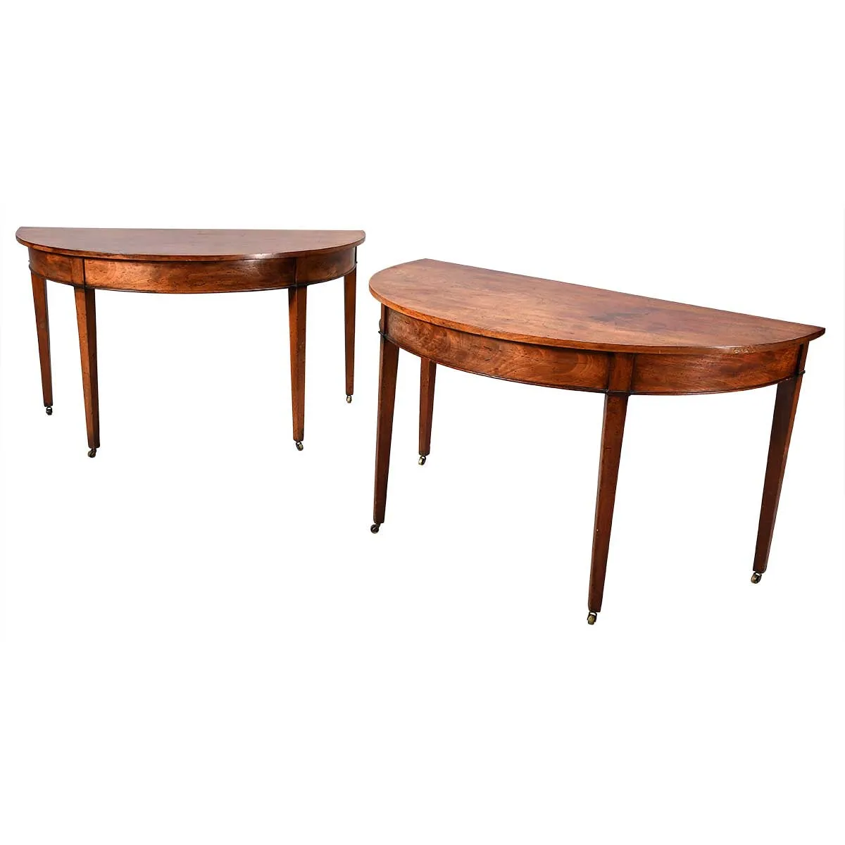 George III Period Demilune-End Dining Table