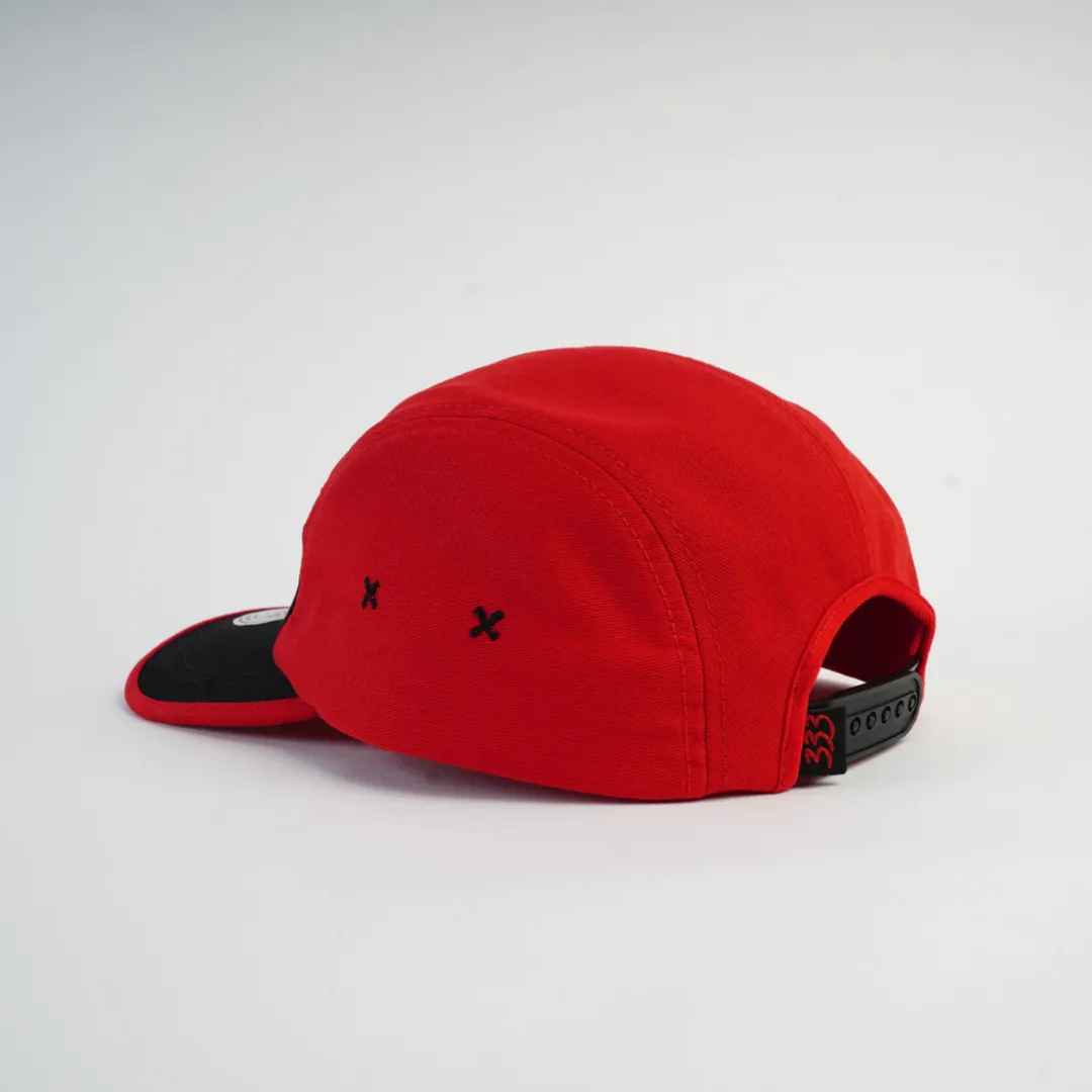 GORRA KIBLO FIVE PANELS ROJA
