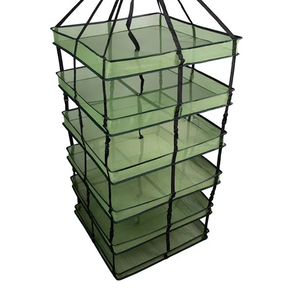 Grow1® Large Square Mesh Hanging Drying Rack, 6 Layers, 5 Feet