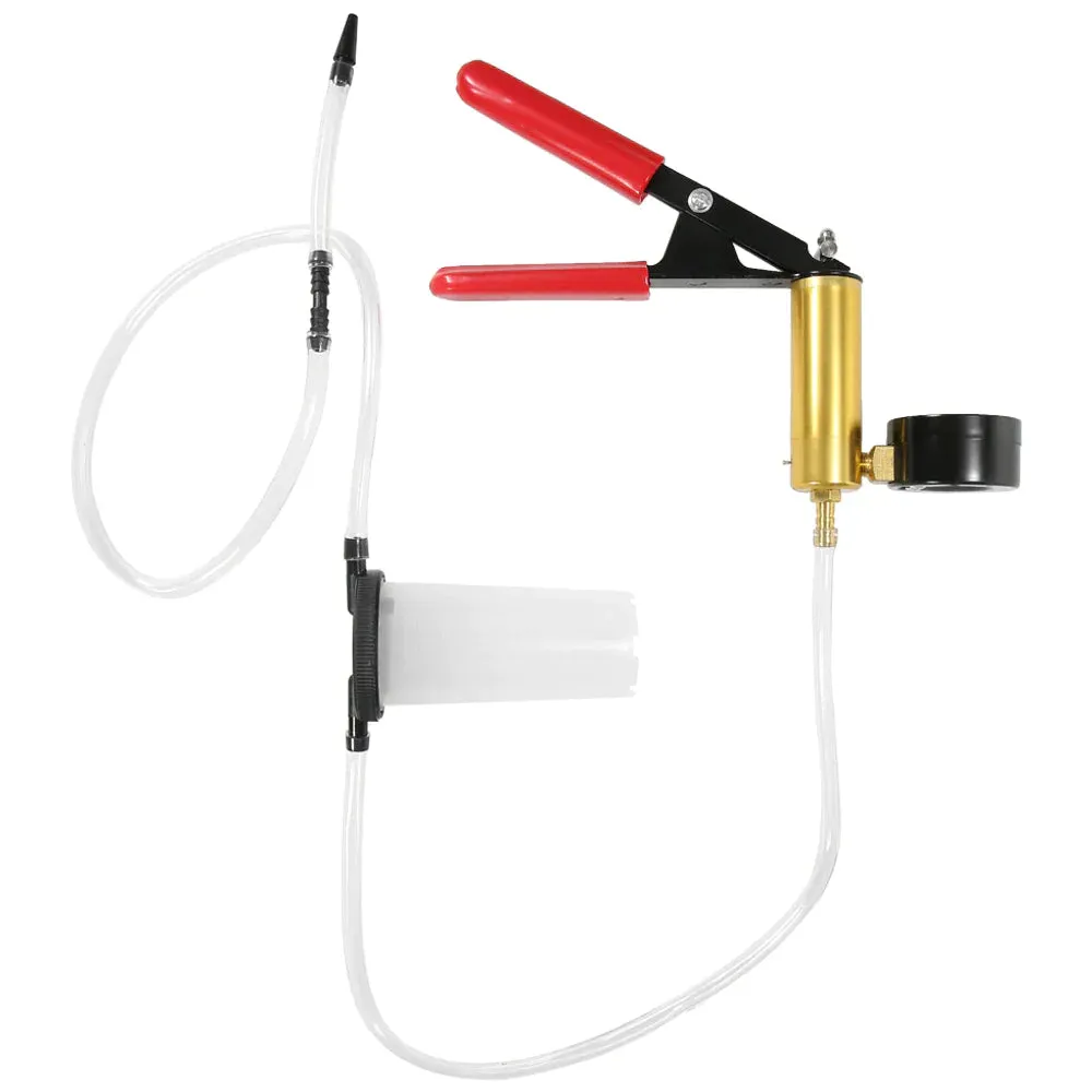 Hand Held Vacuum Pressure Pump Tester Set Brake Fluid Bleeder Bleeding Kit   Box