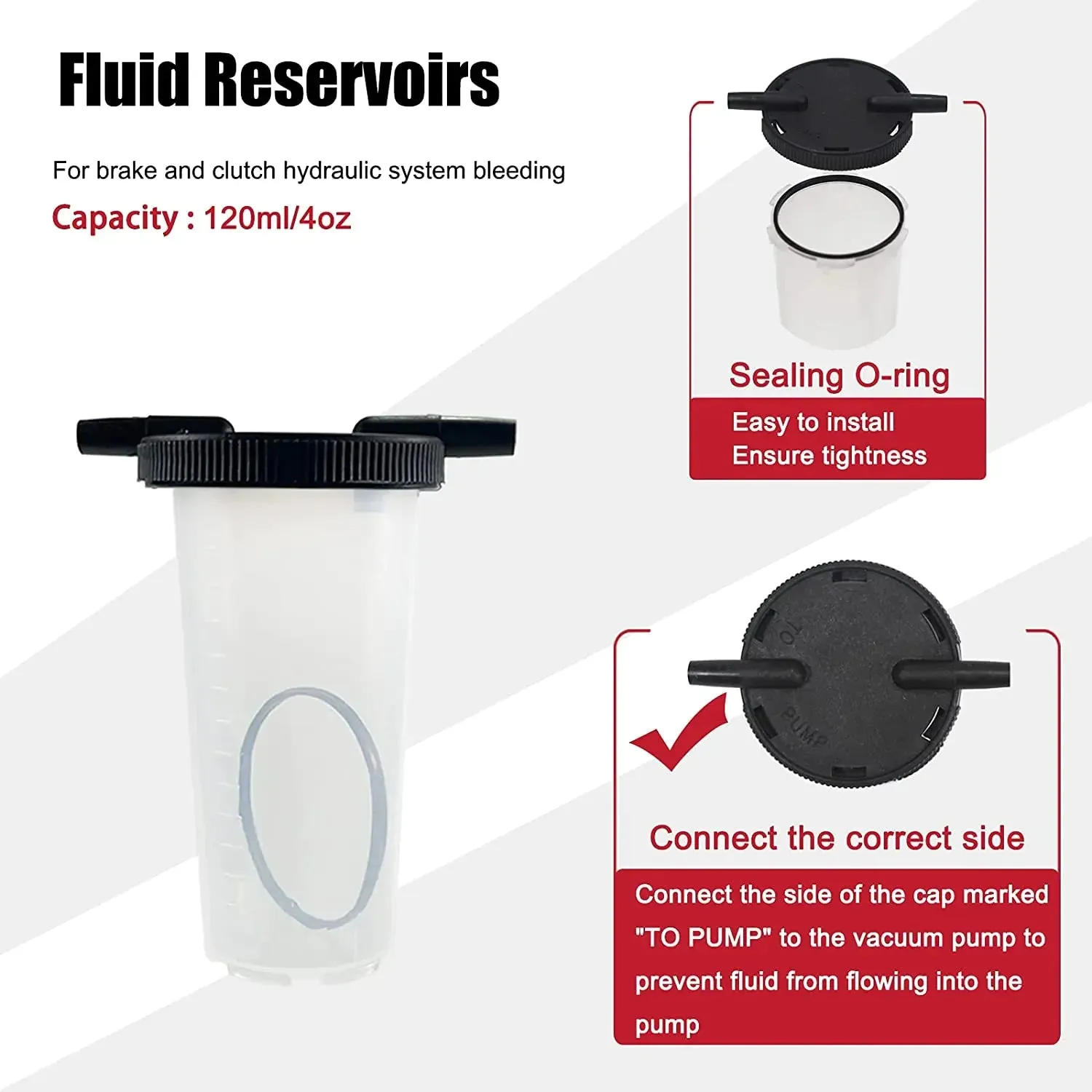 Hand Held Vacuum Pressure Pump Tester Set Brake Fluid Bleeder Bleeding Kit   Box