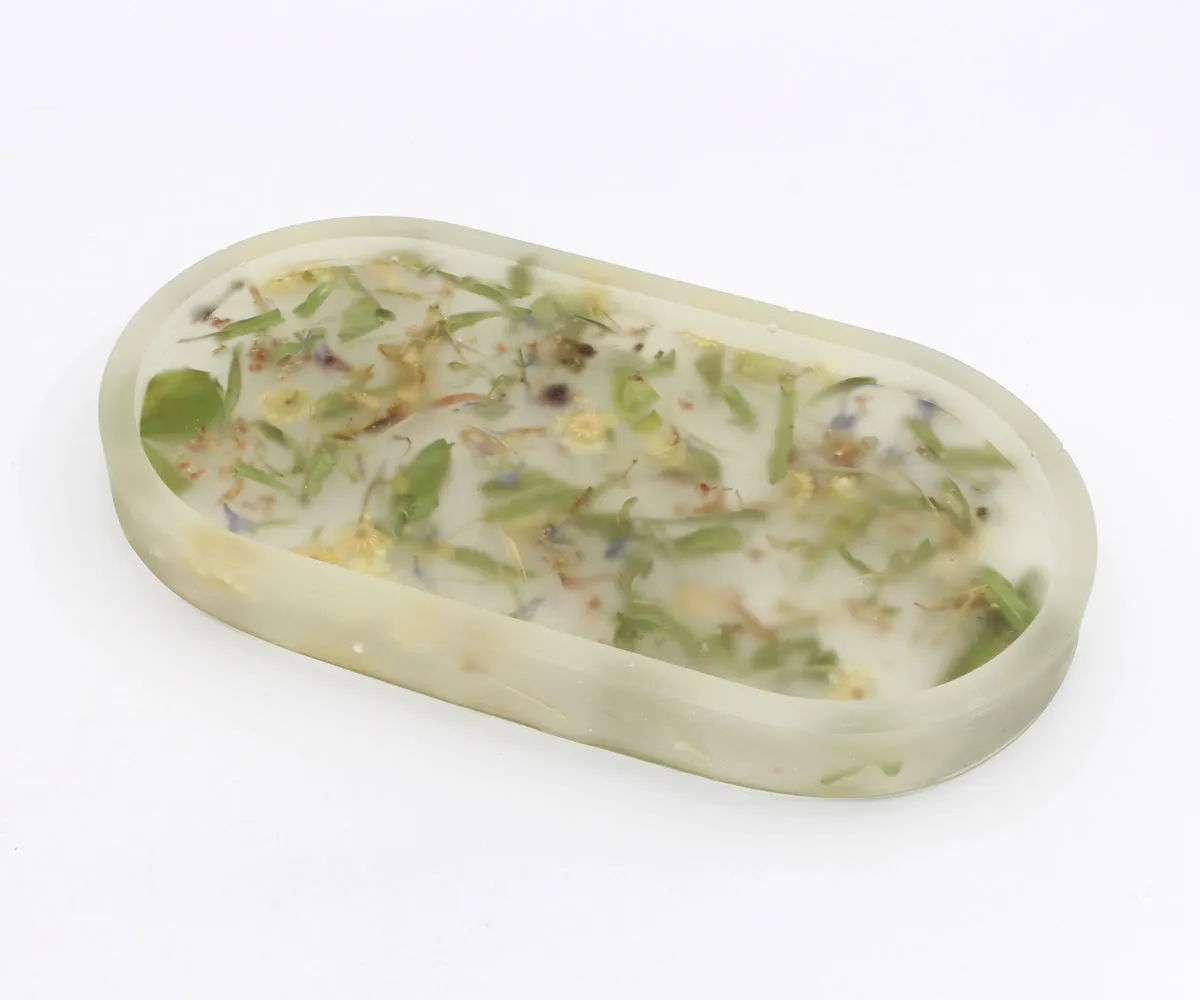 Handmade Natural Leaves Resin Trinket Tray