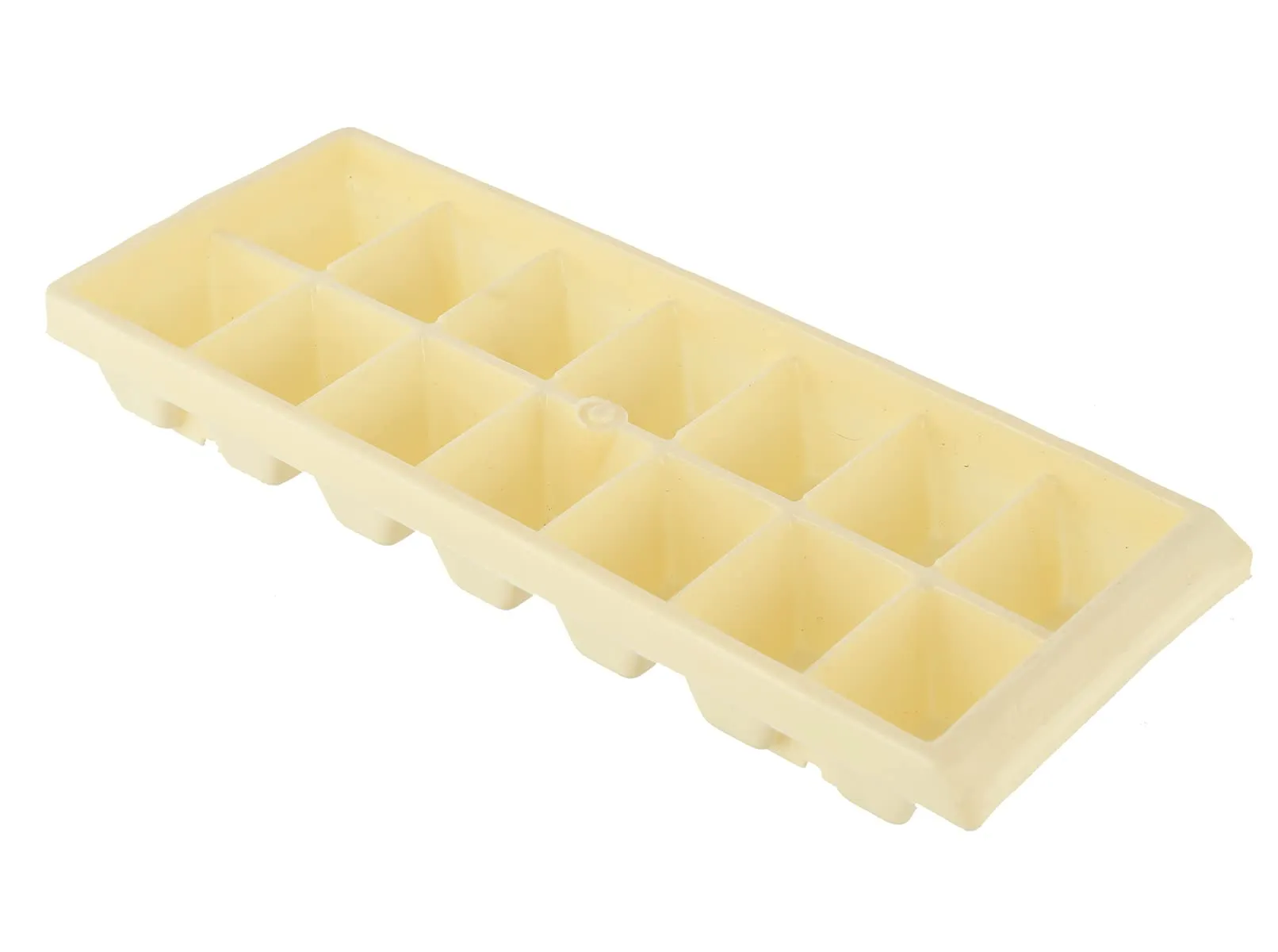 Heart Home Plastic Ice Cube Tray Set with 14 Section- Pack of 6 (Cream & Blue)-HS43HEARTH25785