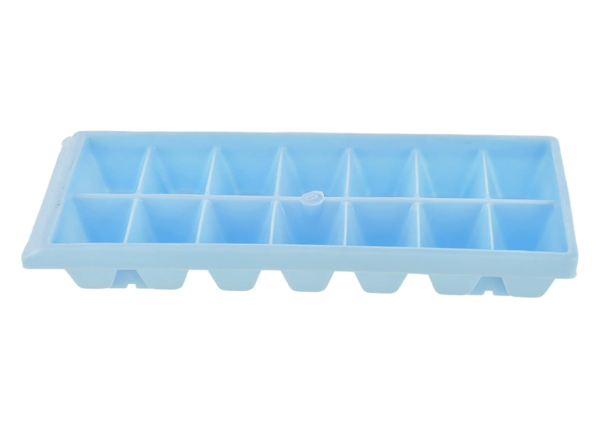 Heart Home Plastic Ice Cube Tray Set with 14 Section- Pack of 6 (Cream & Blue)-HS43HEARTH25785