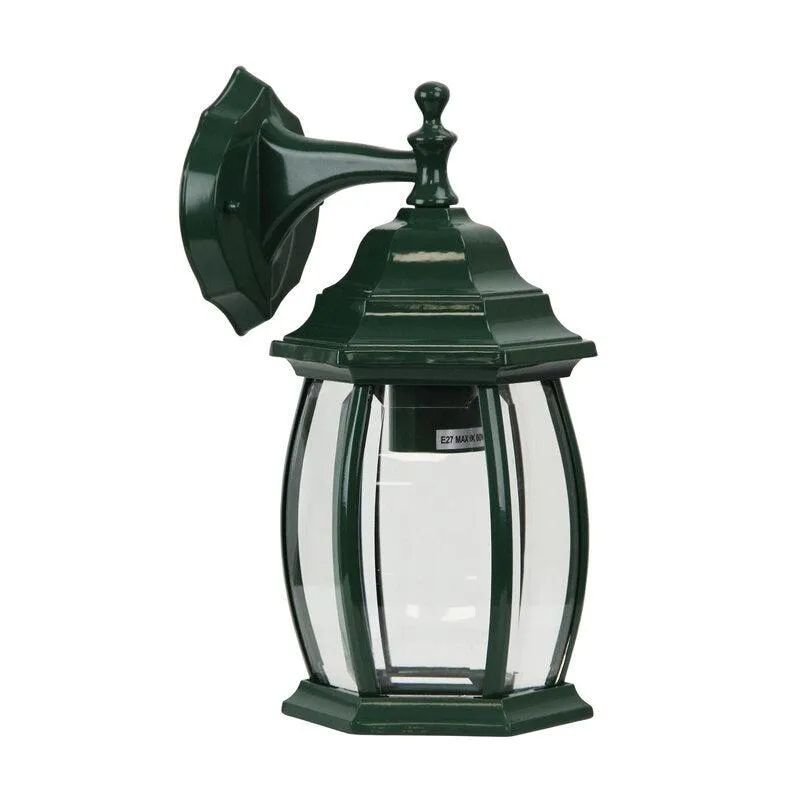 Highgate DOWN | Traditional Coach Wall Light in Green, Black or Primrose Cream